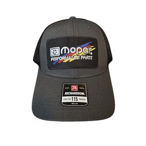 Mopar Performance Parts Gray Trucker Hat With Mesh Back By Richardson 115 Low-Pr